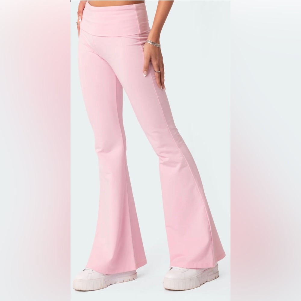 NWT Edikted Naomi Flared Leggings - Picture 3 of 4